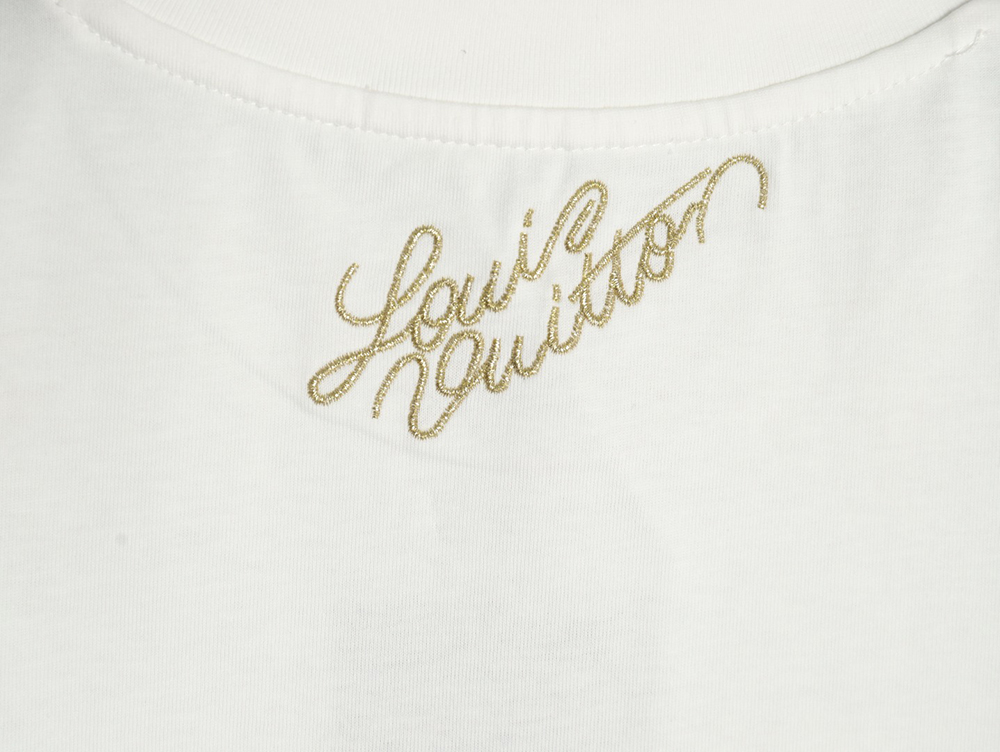 Louis Vuitton Double Dog Logo Short Sleeve T-Shirt