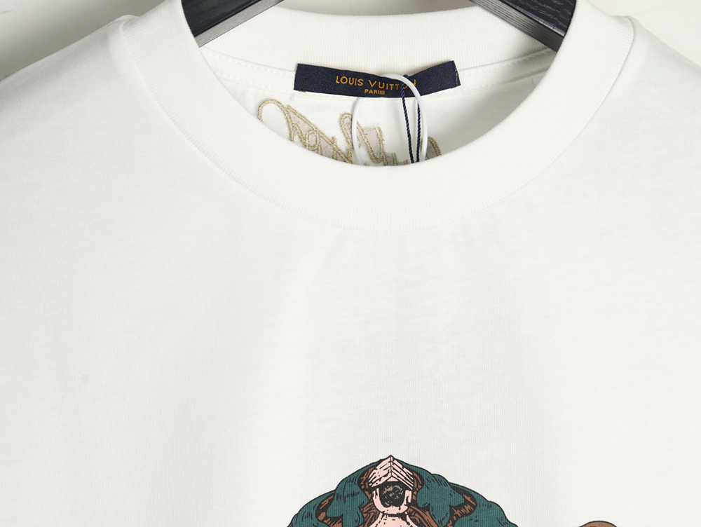 Louis Vuitton Double Dog Logo Short Sleeve T-Shirt