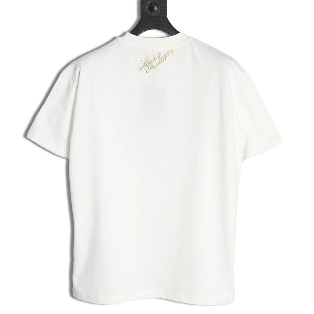 Louis Vuitton Double Dog Logo Short Sleeve T-Shirt