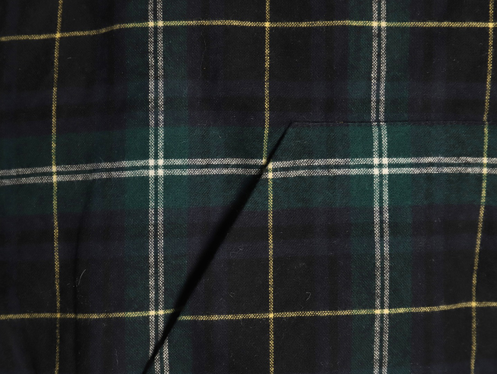 Miu miu green plaid hooded cotton coat