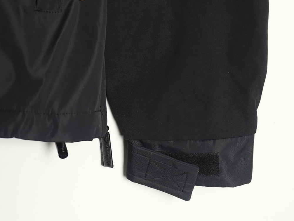 Prada Letters Logo Half Zip Hooded Jacket