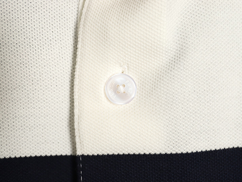 Prada Striped Polo Short Sleeve