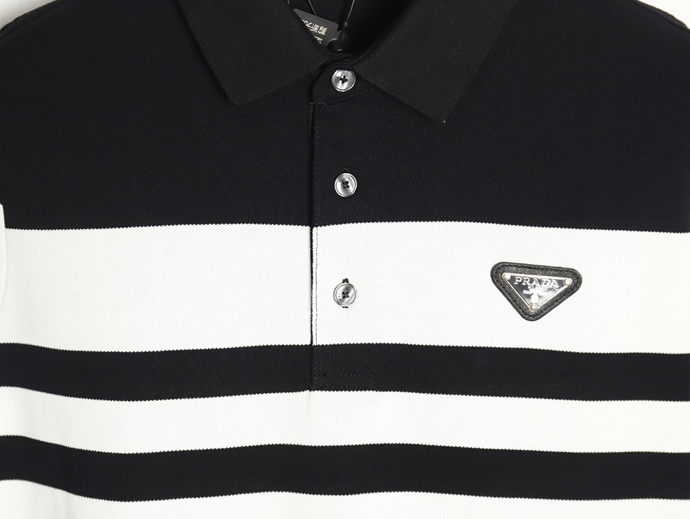 Prada Striped Polo Short Sleeve TSK1