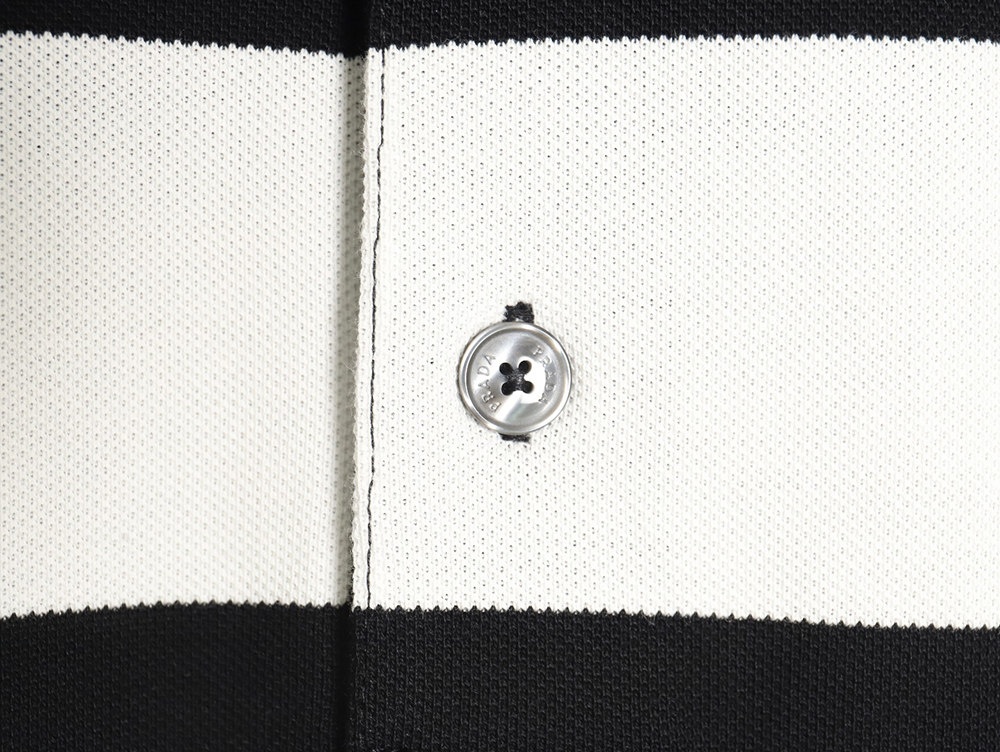 Prada Striped Polo Short Sleeve TSK1