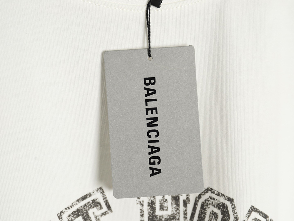 Balenciaga Art Destruction Crack Printed Short Sleeves