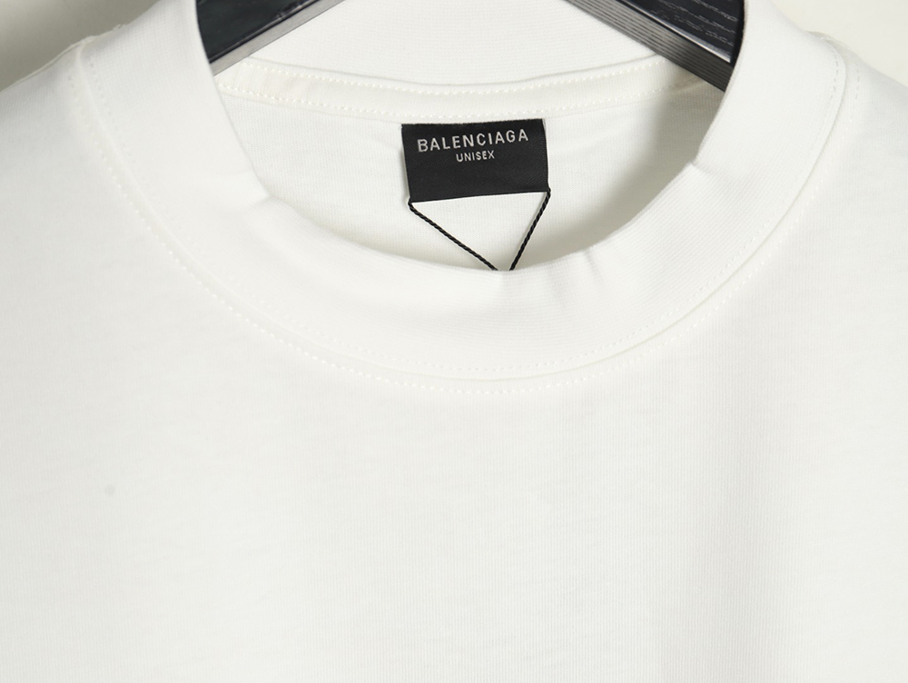 Balenciaga Art Destruction Crack Printed Short Sleeves