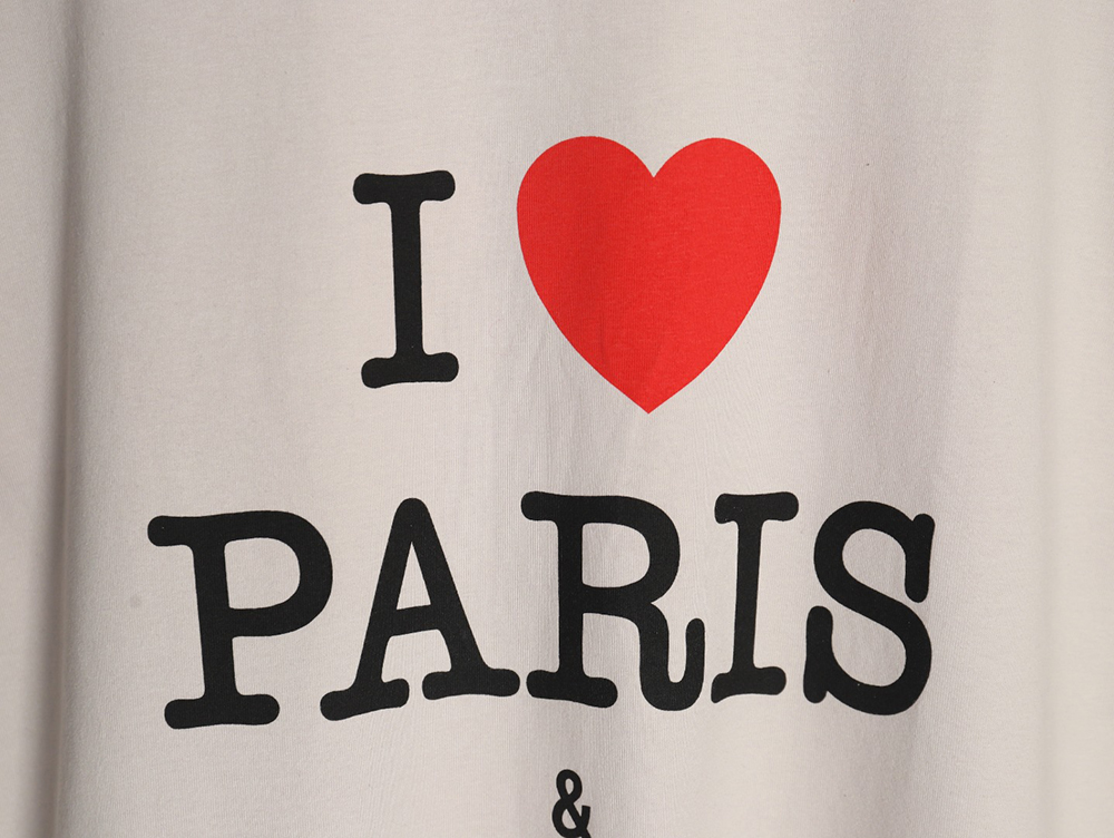 Balenciaga Valentine's Day Love Print Short Sleeves