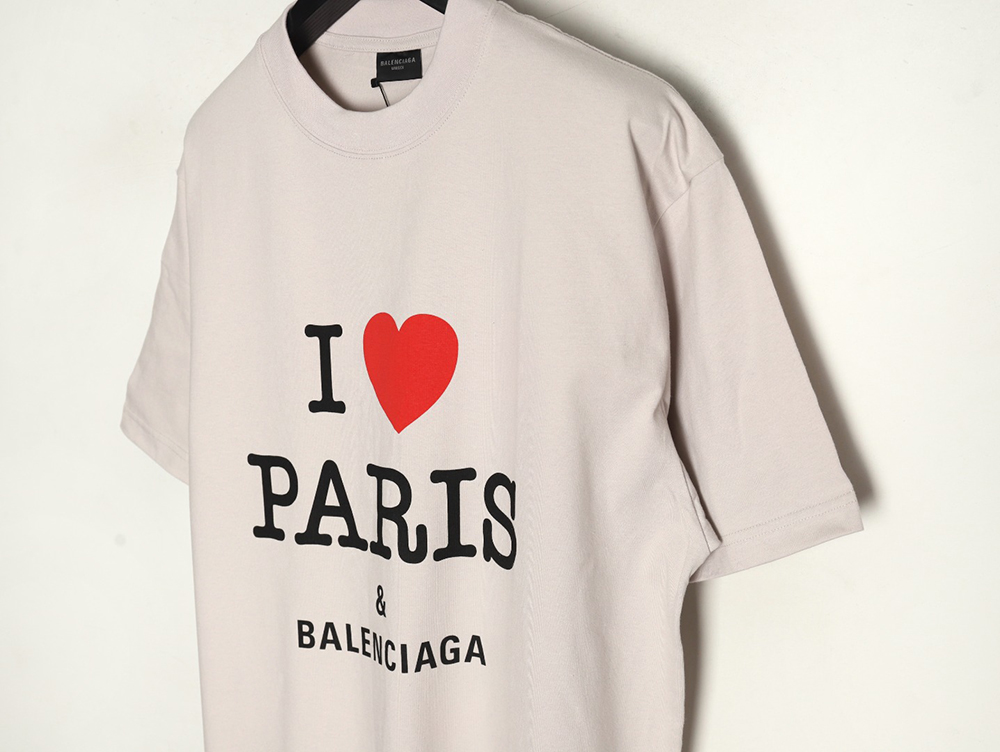 Balenciaga Valentine''s Day Love Print Short Sleeves