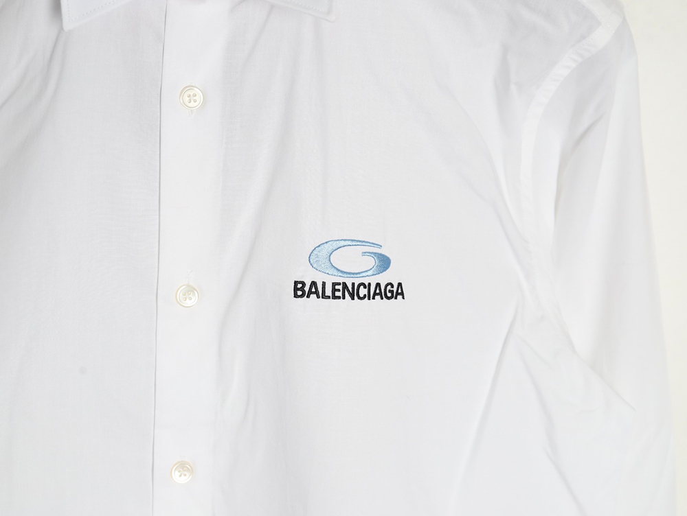 Balenciaga embroidered logo shirt