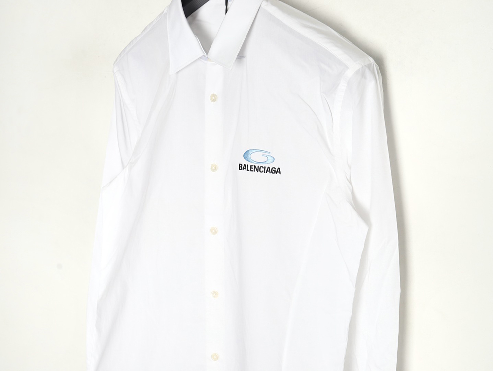 Balenciaga embroidered logo shirt