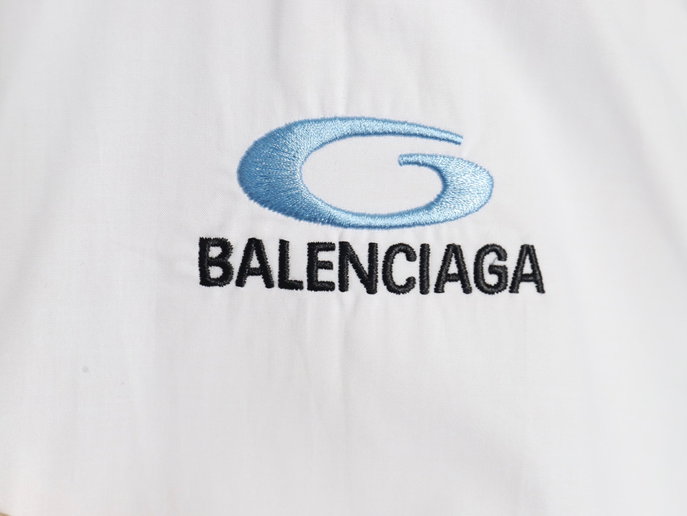 Balenciaga embroidered logo shirt
