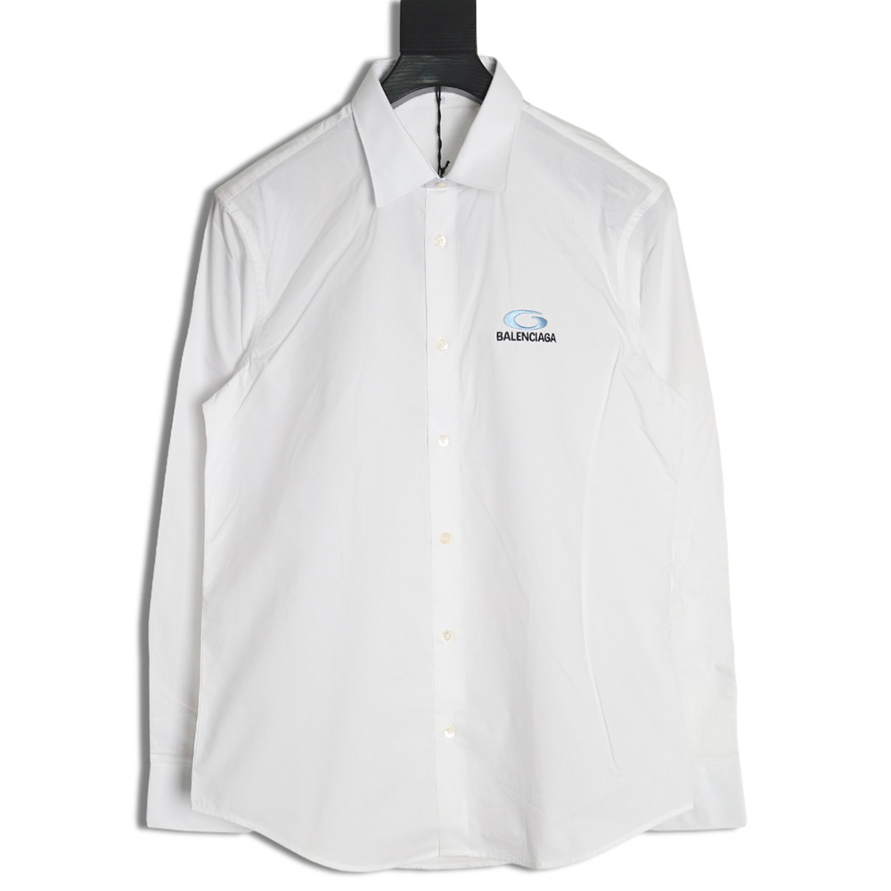 Balenciaga embroidered logo shirt