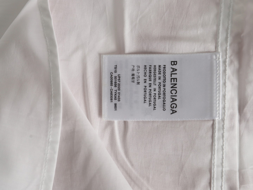 Balenciaga embroidered logo shirt