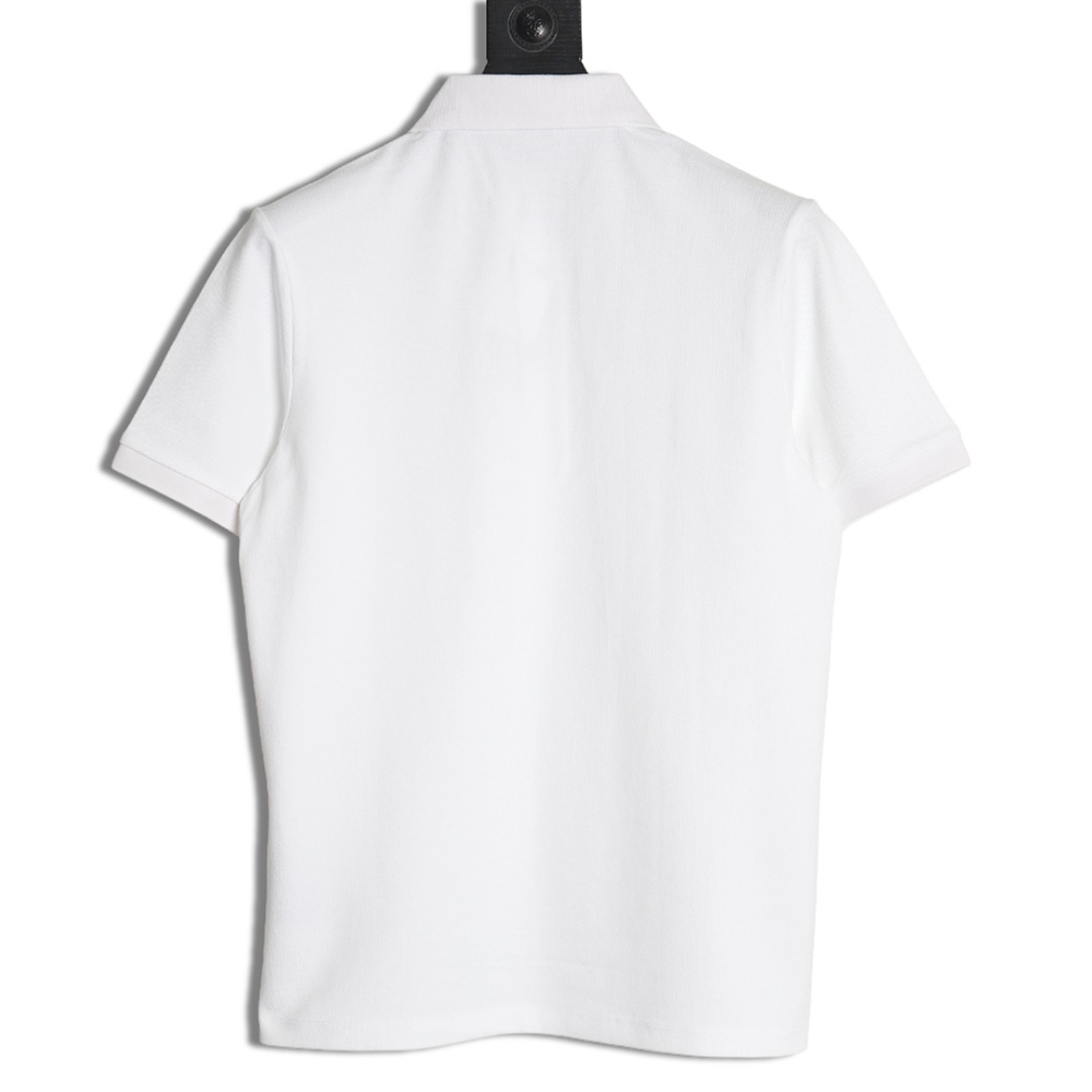 Dior square logo CD embroidered letters short-sleeved polo shirt