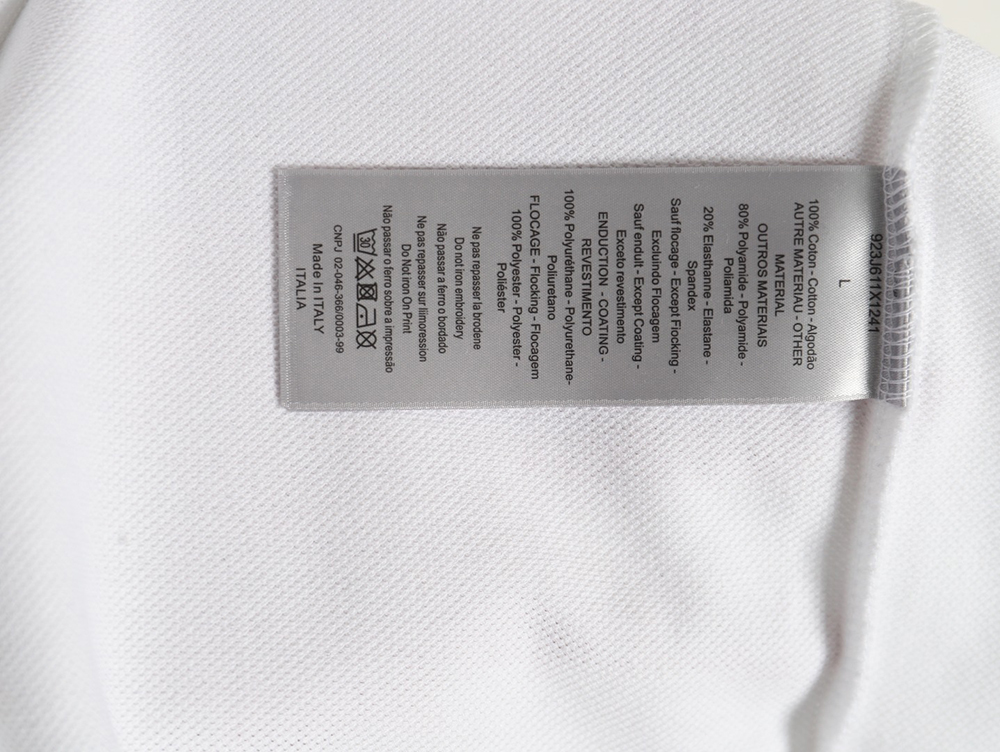 Dior square logo CD embroidered letters short-sleeved polo shirt