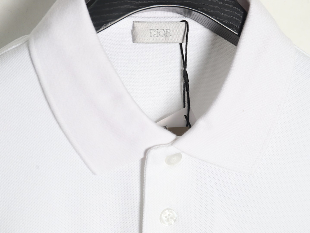 Dior square logo CD embroidered letters short-sleeved polo shirt