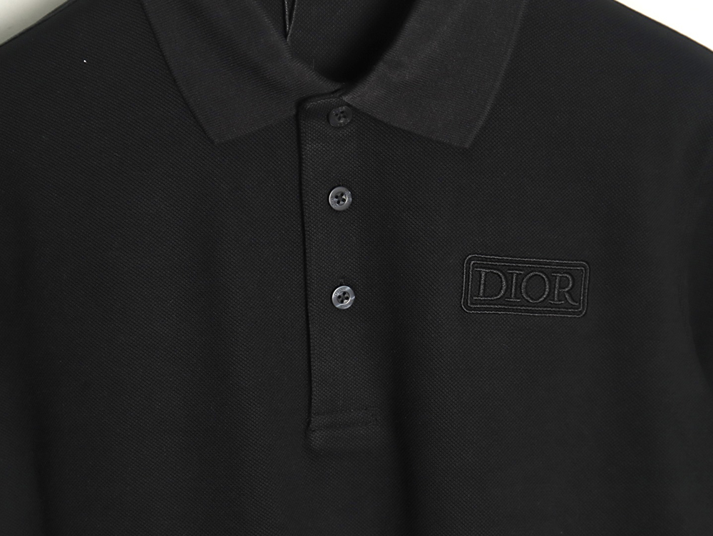 Dior square logo CD embroidered letters short-sleeved polo shirt TSK1