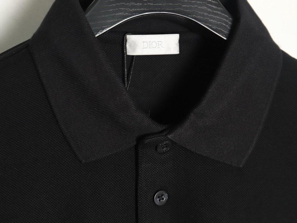 Dior square logo CD embroidered letters short-sleeved polo shirt TSK1