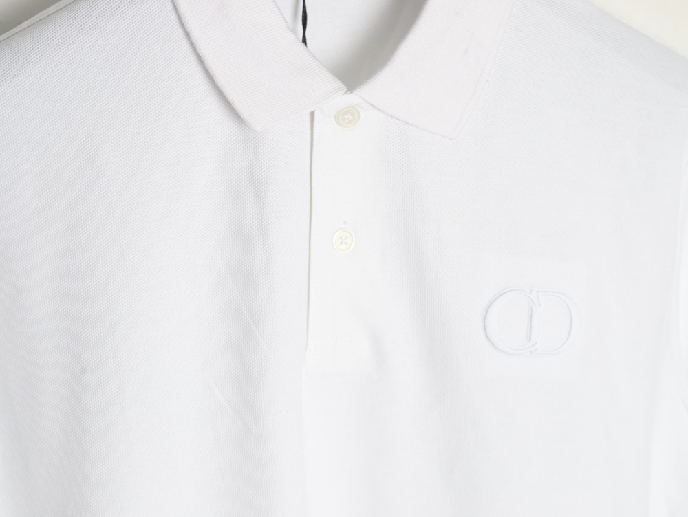 Dior classic CD embroidered short-sleeved polo shirt