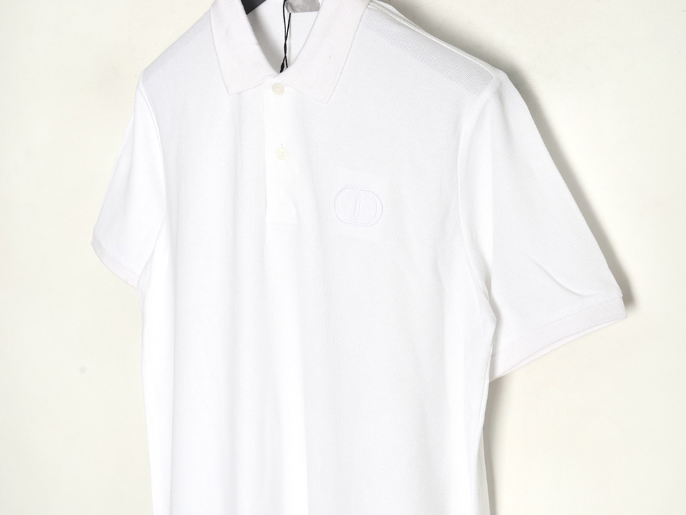 Dior classic CD embroidered short-sleeved polo shirt