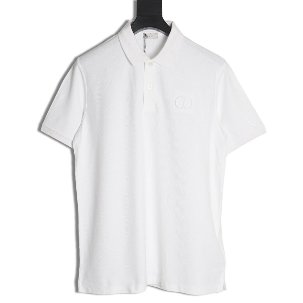 Dior classic CD embroidered short-sleeved polo shirt
