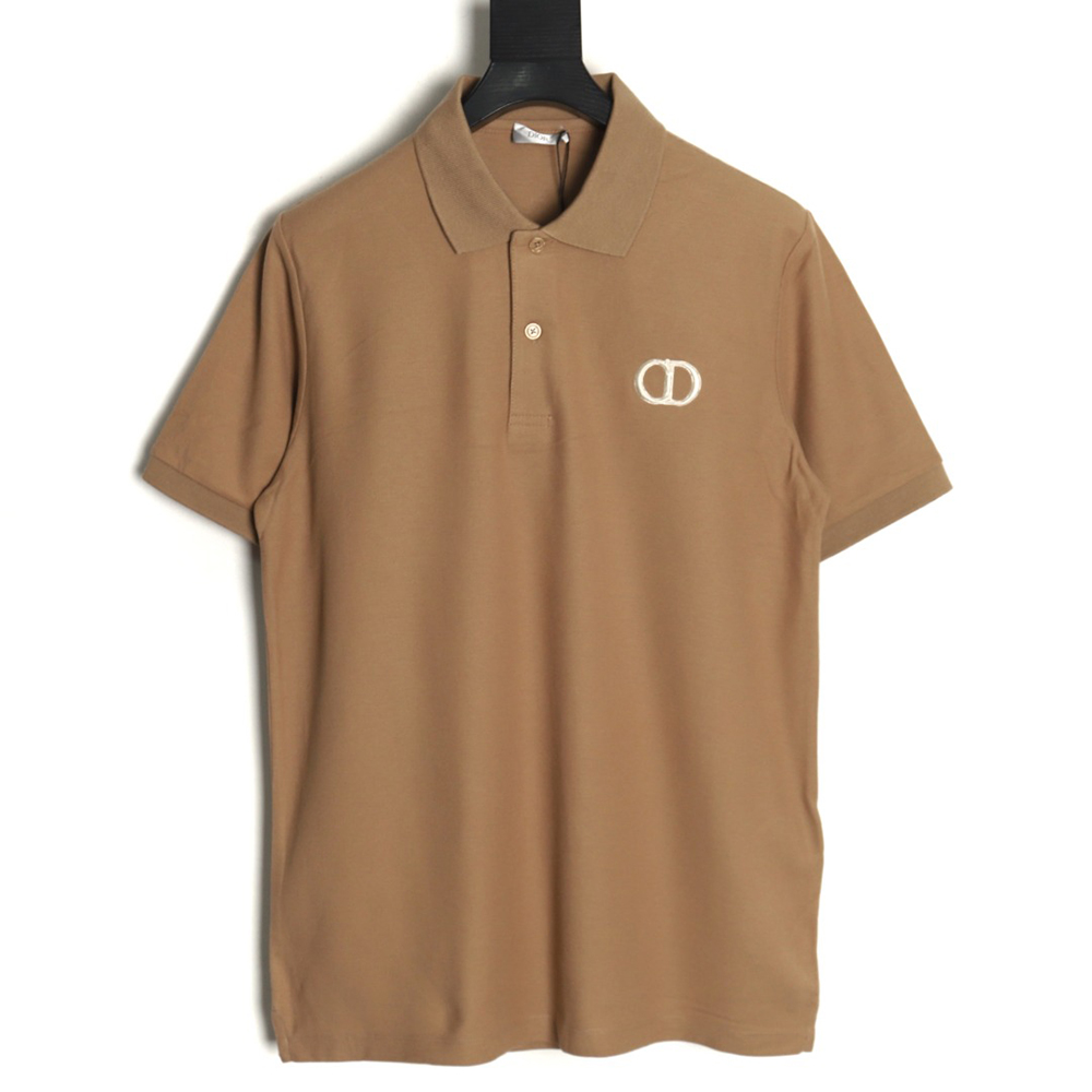 Dior classic CD embroidered short-sleeved polo shirt TSK1