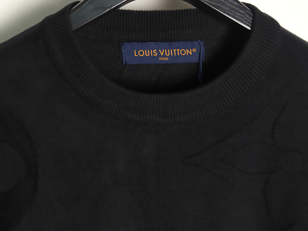 Louis Vuitton floral jacquard knit short-sleeved T-shirt