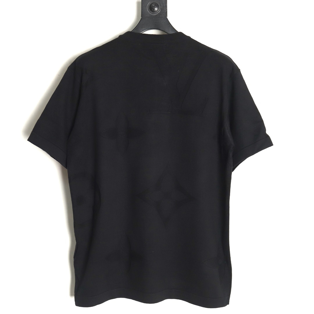 Louis Vuitton floral jacquard knit short-sleeved T-shirt
