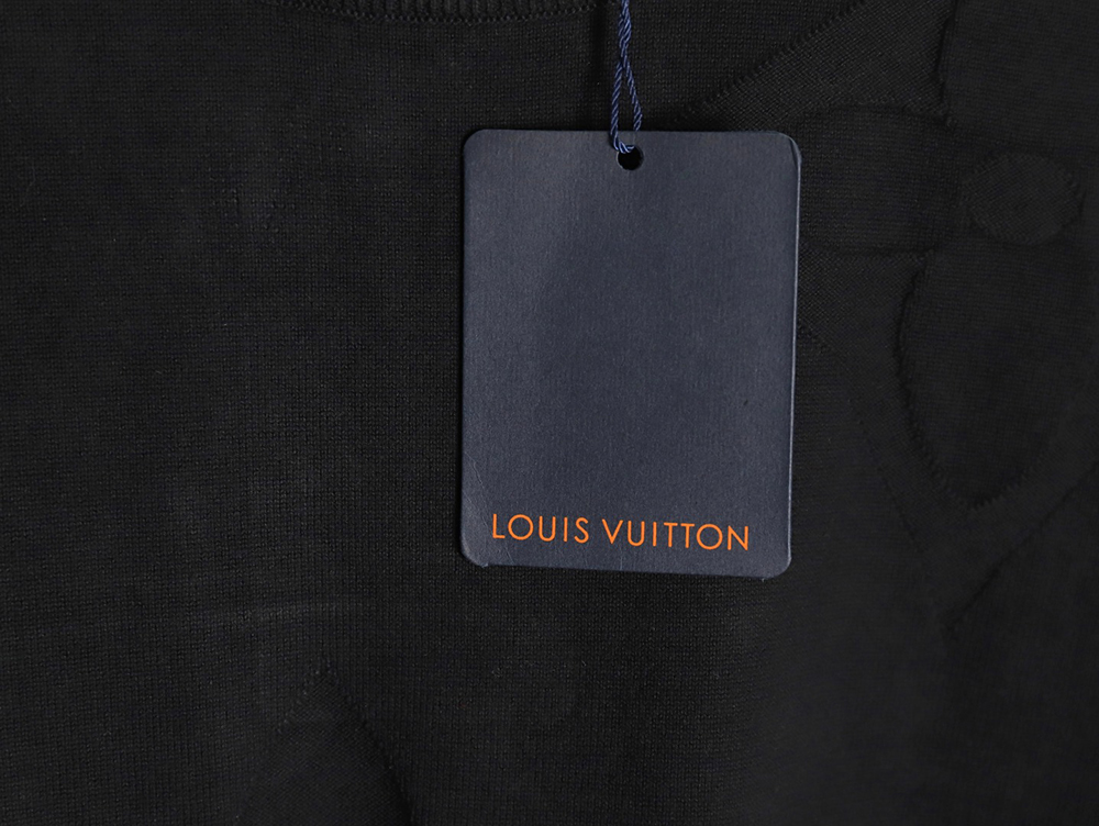 Louis Vuitton floral jacquard knit short-sleeved T-shirt