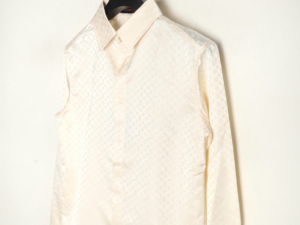 Louis Vuitton dark pattern all over print shirt