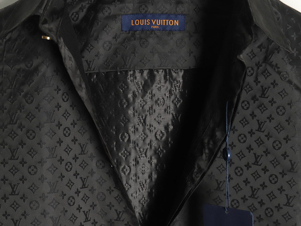 Louis Vuitton dark pattern all over print shirt TSK1