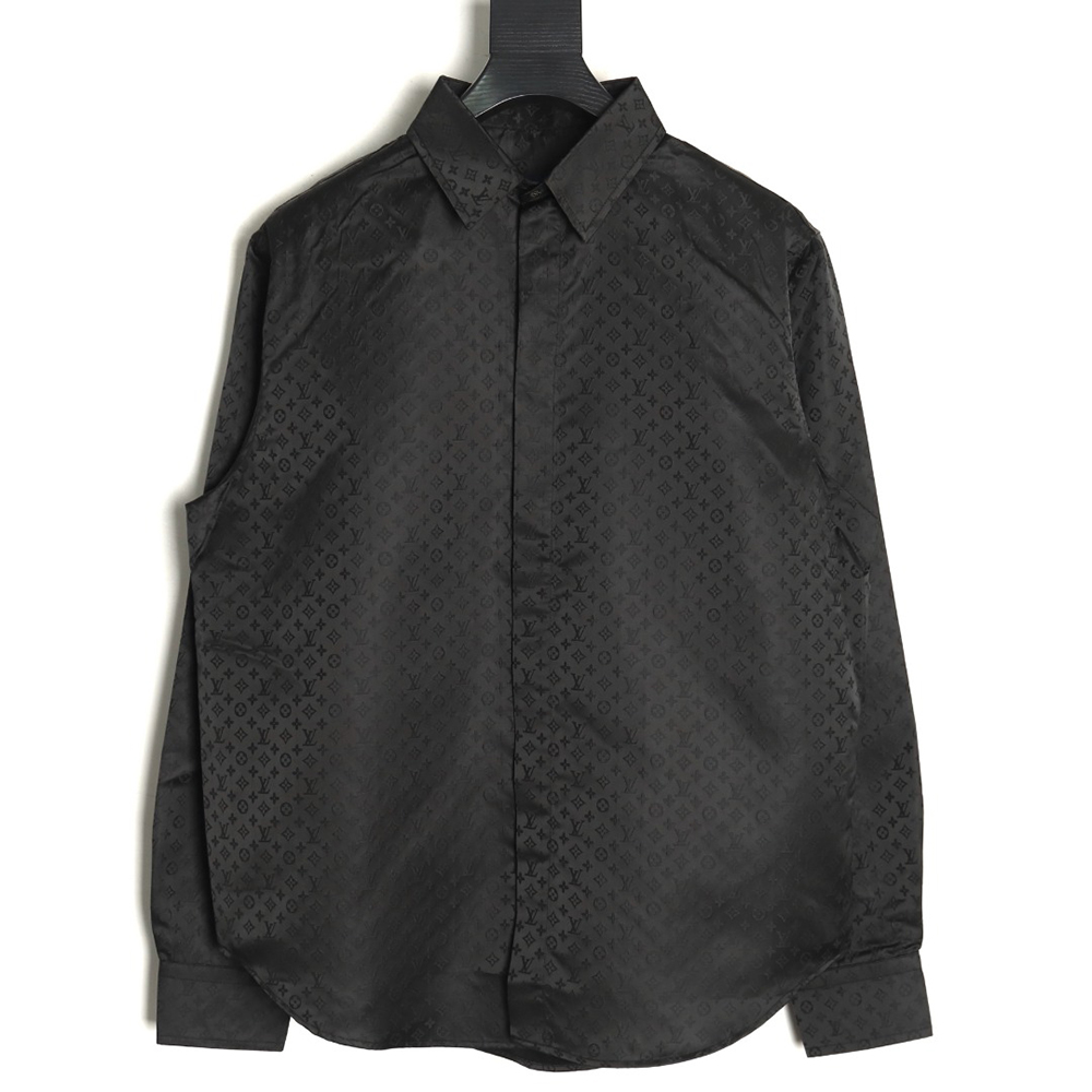 Louis Vuitton dark pattern all over print shirt TSK1
