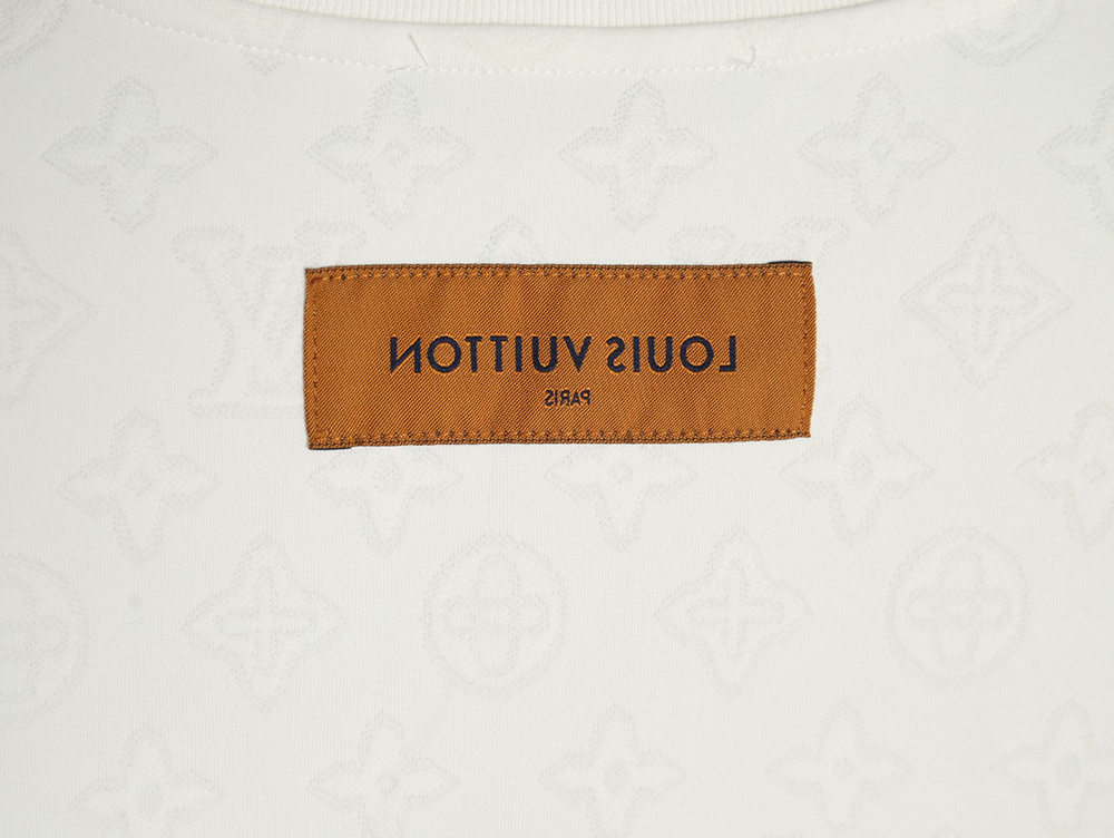 Louis Vuitton all over printed old flower dark pattern jacquard short-sleeved T-shirt