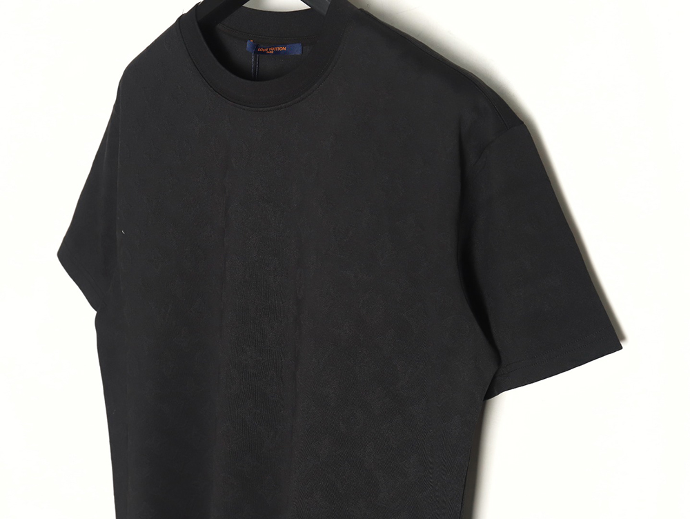 Louis Vuitton all over printed old flower dark pattern jacquard short-sleeved T-shirt TSK1