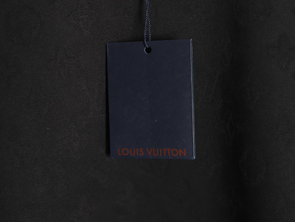 Louis Vuitton all over printed old flower dark pattern jacquard short-sleeved T-shirt TSK1