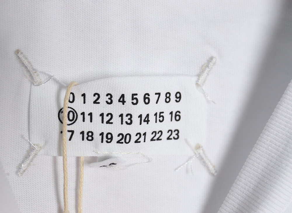 Maison Margiela square logo digital print short-sleeved T-shirt