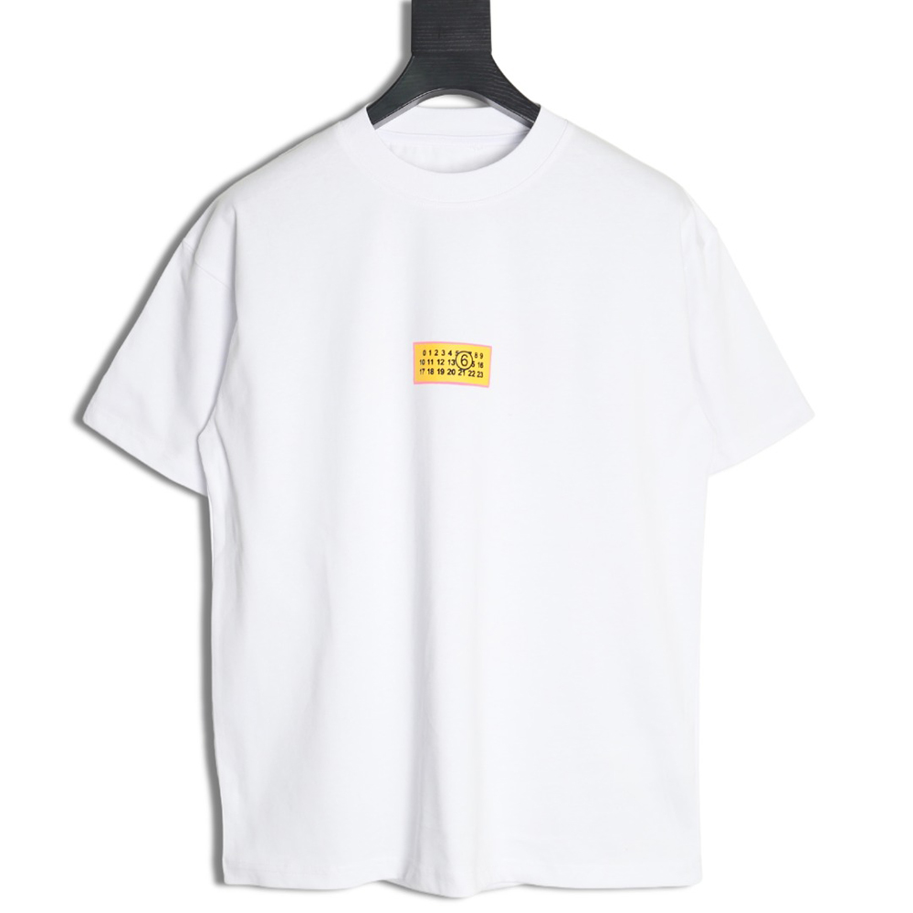 Maison Margiela square logo digital print short-sleeved T-shirt