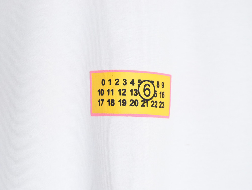 Maison Margiela square logo digital print short-sleeved T-shirt