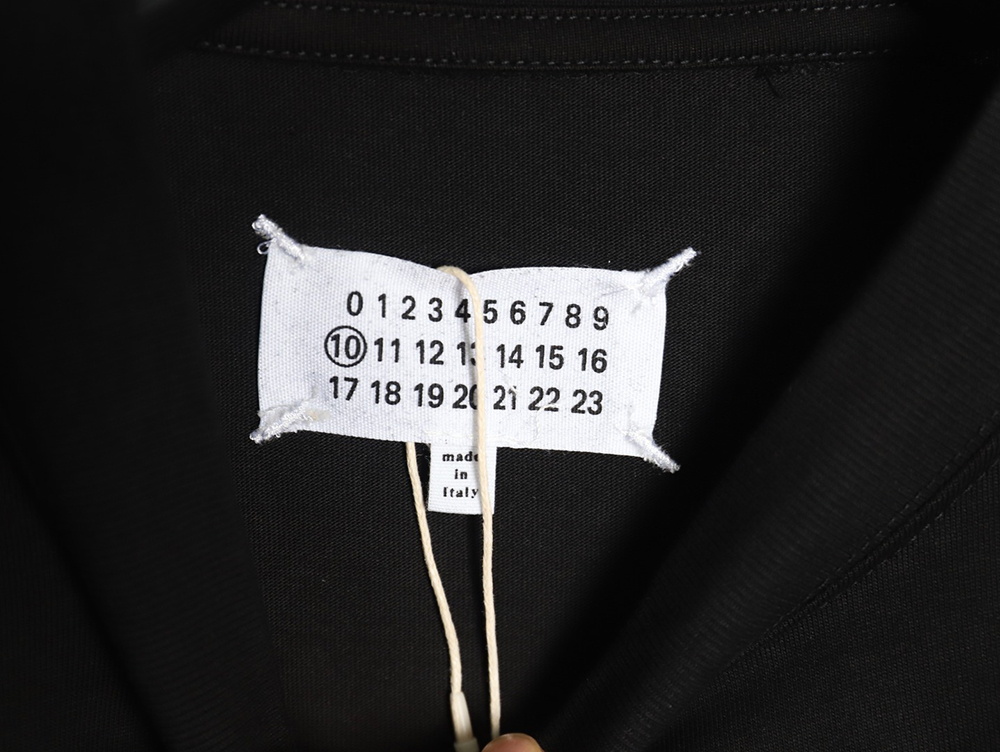 Maison Margiela square logo digital print short-sleeved T-shirt TSK1
