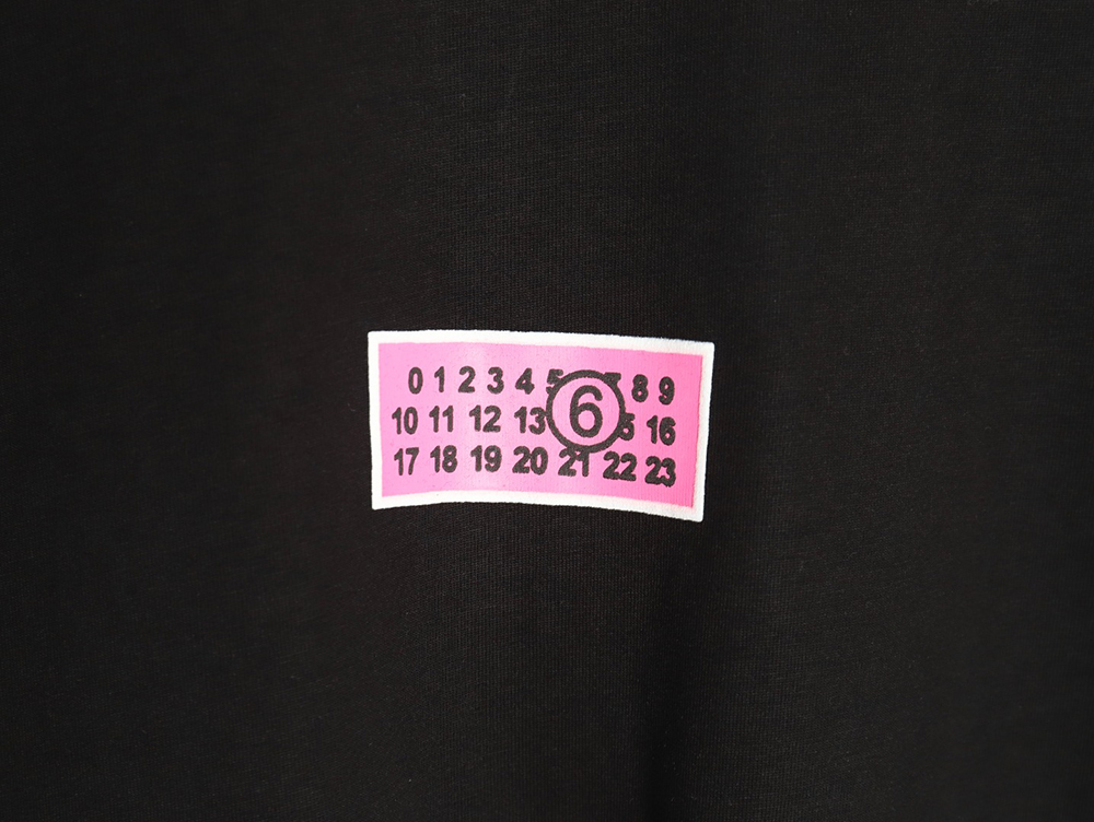 Maison Margiela square logo digital print short-sleeved T-shirt TSK1