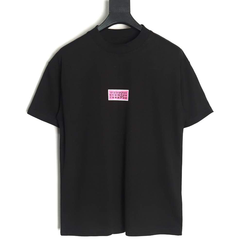 Maison Margiela square logo digital print short-sleeved T-shirt TSK1