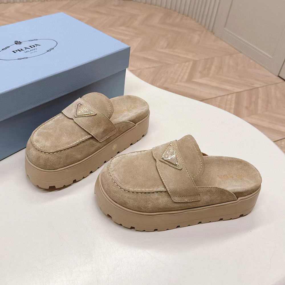 Prada triangle-logo Mules