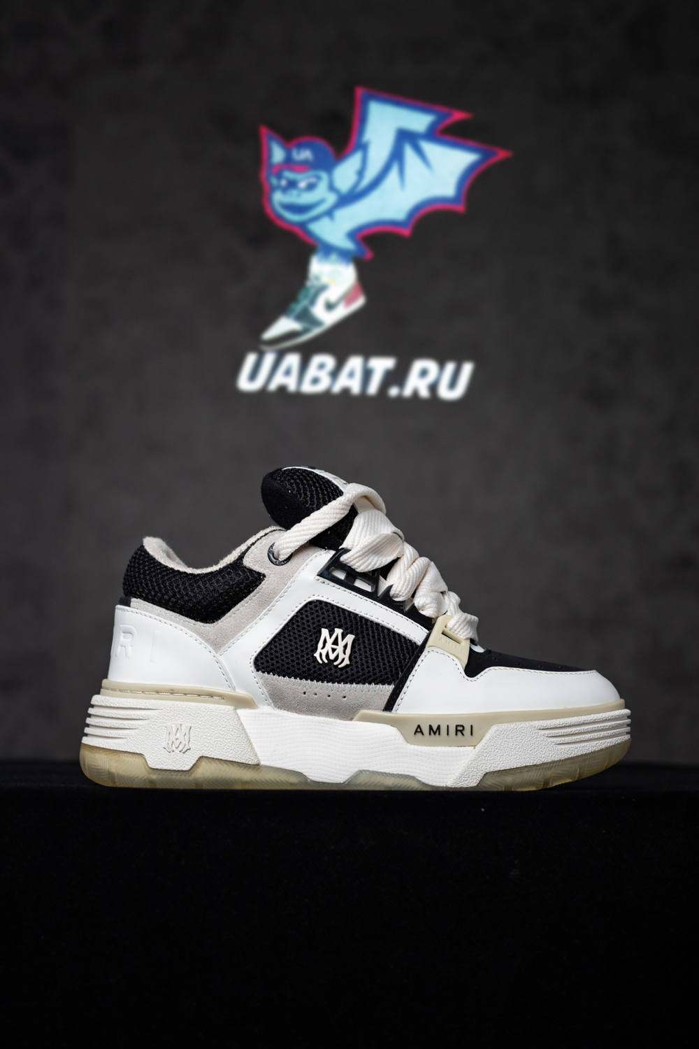 AMIRI White & Black MA-1 Sneakers