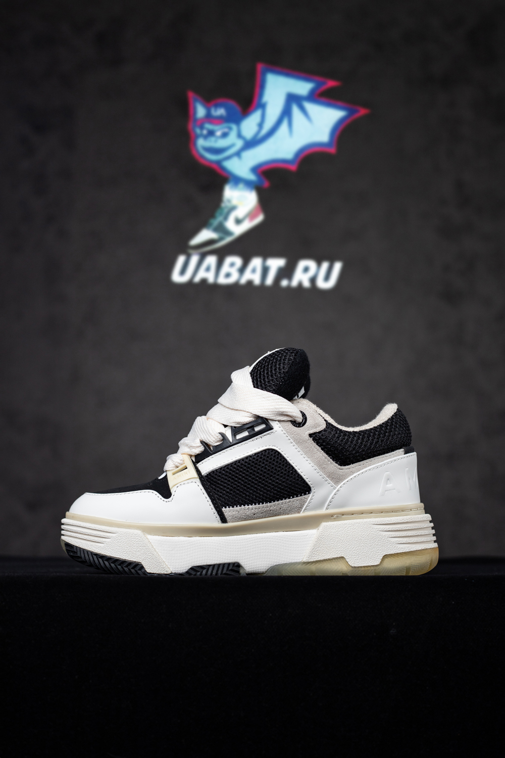 AMIRI White & Black MA-1 Sneakers