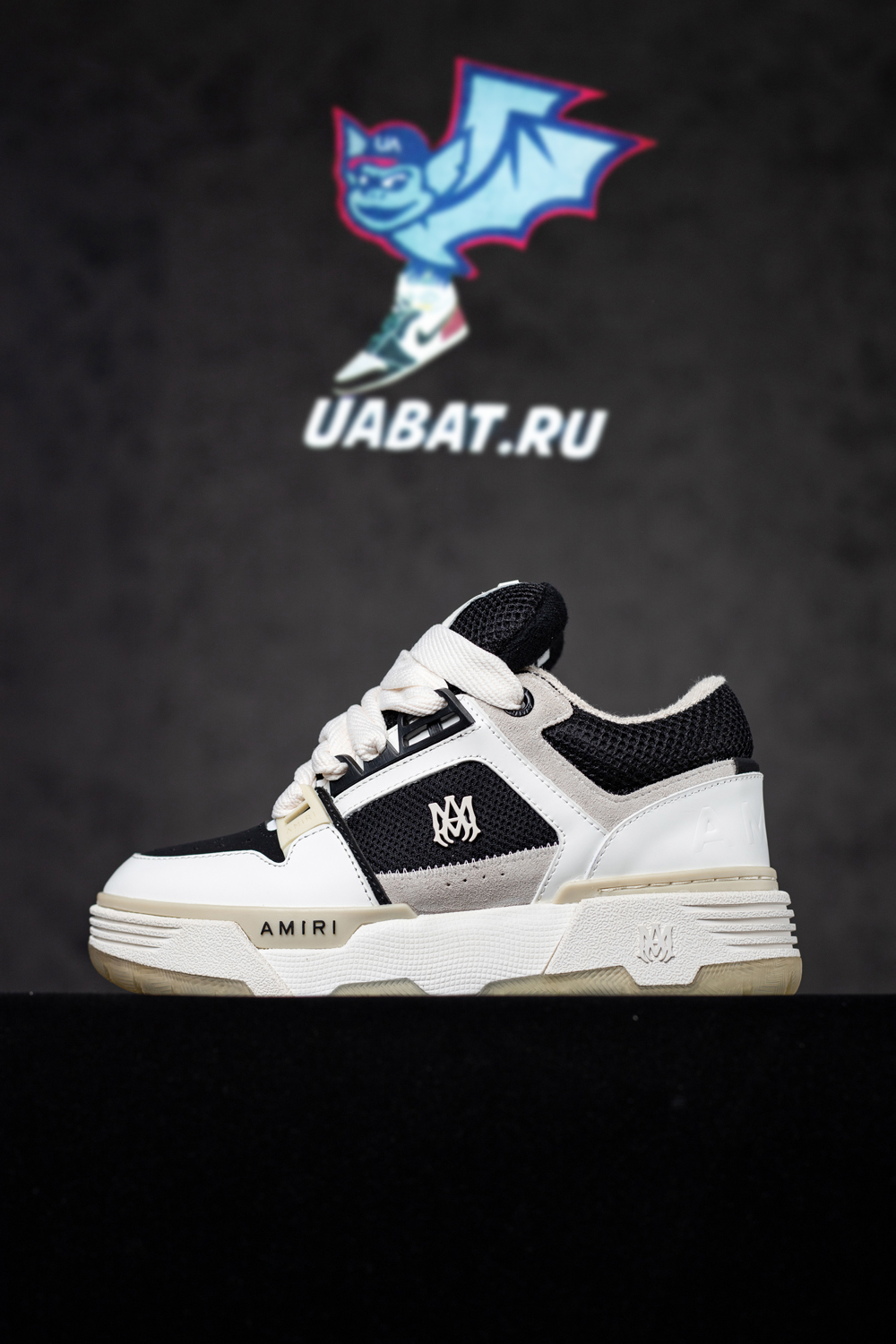 AMIRI White & Black MA-1 Sneakers