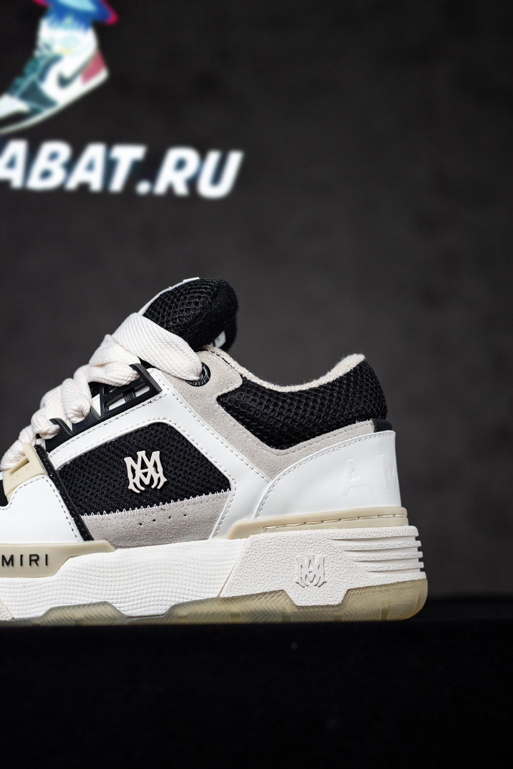 AMIRI White & Black MA-1 Sneakers