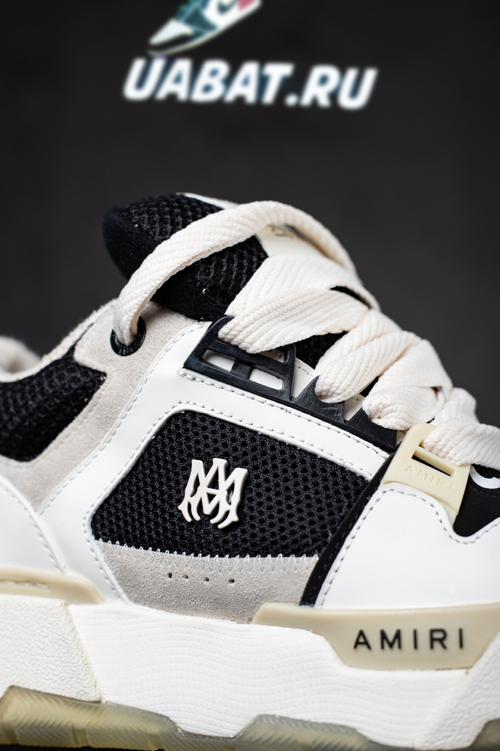 AMIRI White & Black MA-1 Sneakers