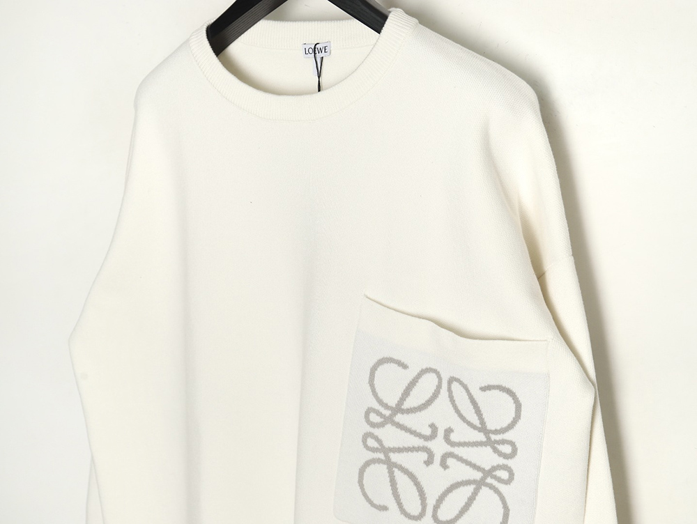Loewe pocket jacquard sweater