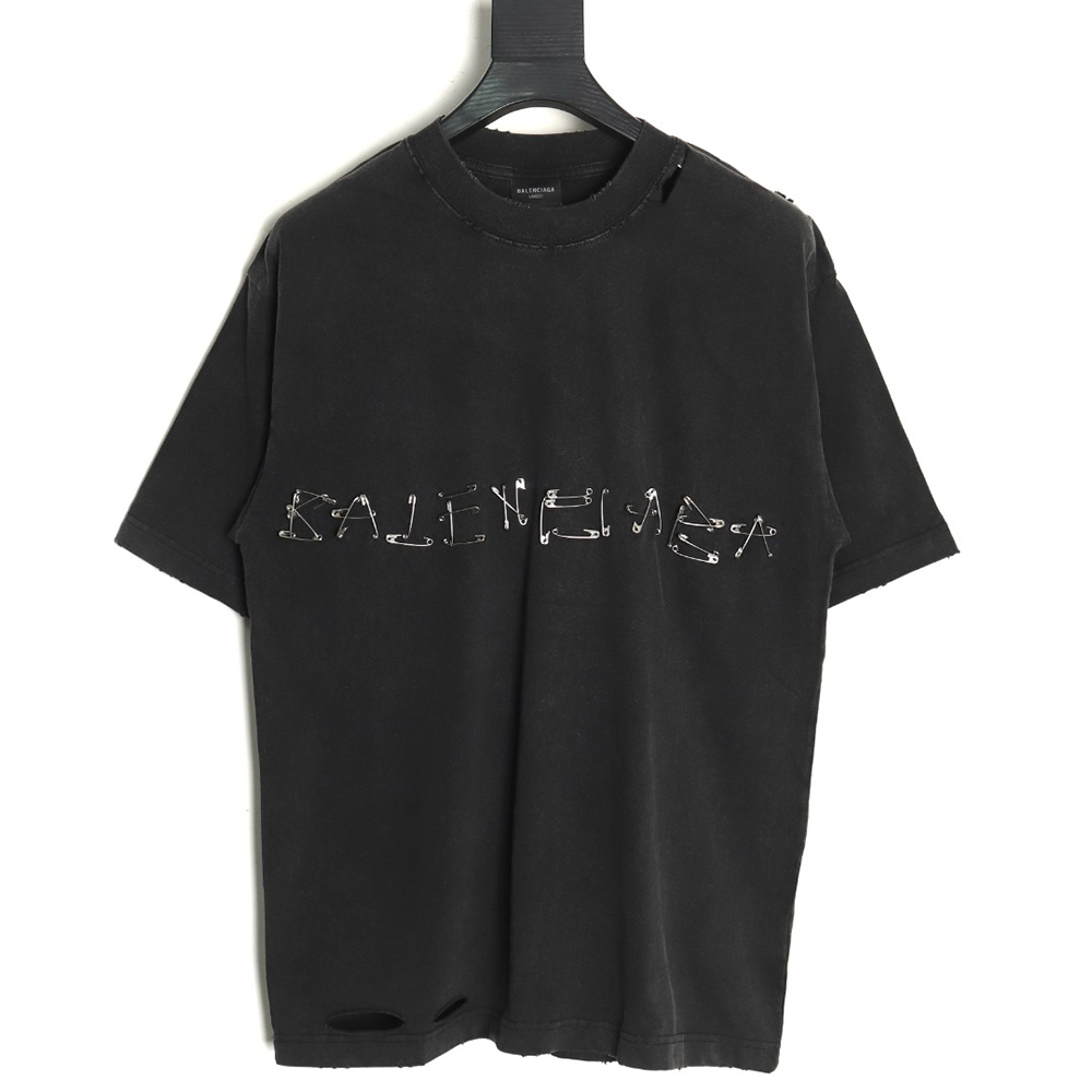 Balenciaga Metal Pin Short Sleeve T-Shirt