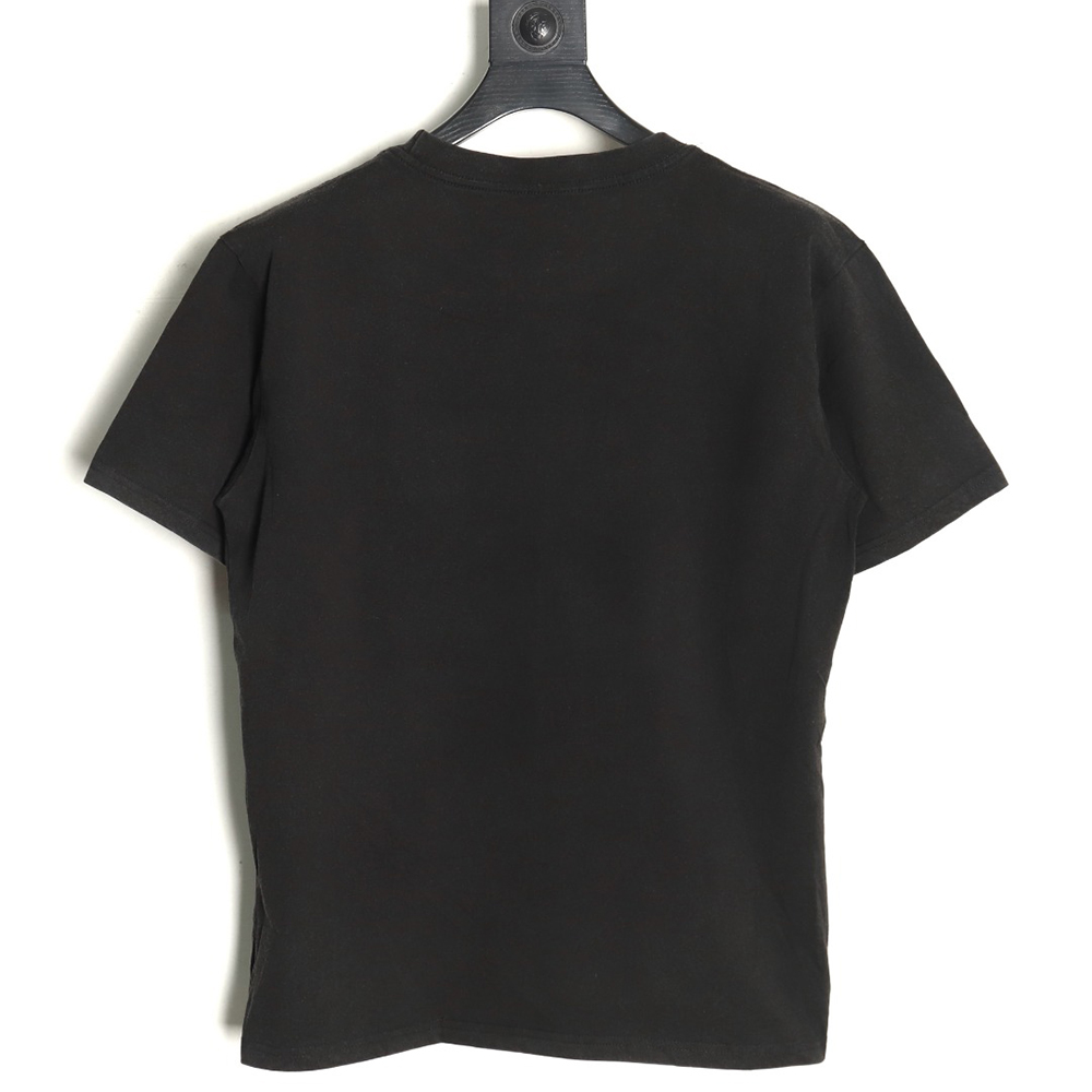 Balenciaga white ring logo print short-sleeved T-shirt